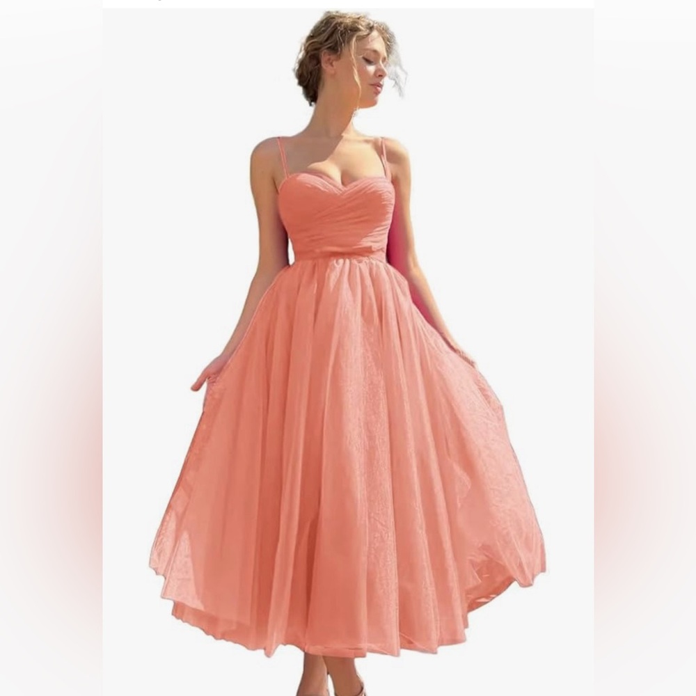 Tulle Dress, Tea Length with Pockets